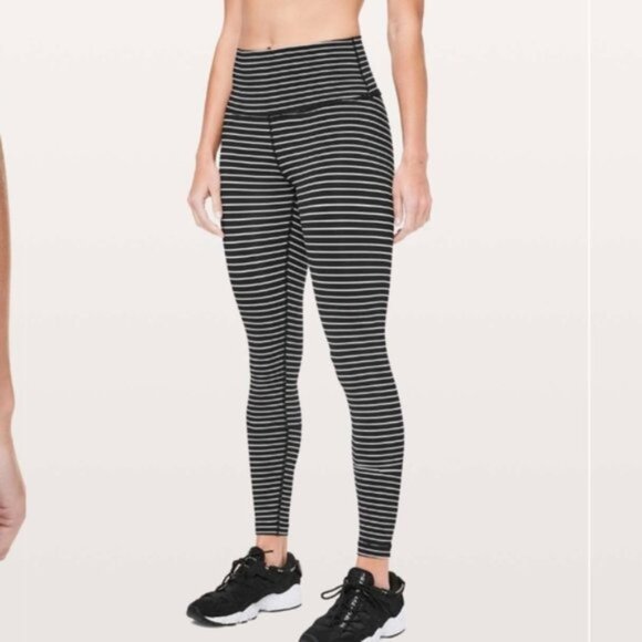 Lululemon Wunder Under High-Rise Tight *Luxtreme 28" Parallel Stripe Black - Picture 1 of 11